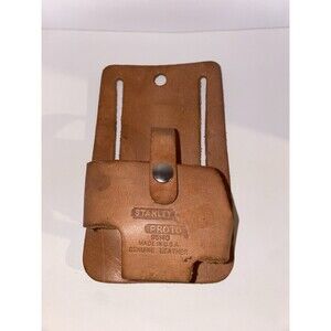 Stanley Leather Tape Measure Holder For Tool Belt or Tool Bag Vintage